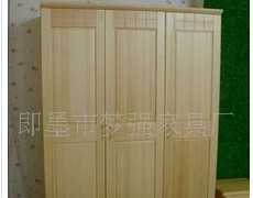 威海实木家具.威海松木家具.卧室家具.松木三门高帽头衣柜_世界工厂网中国产品信息库