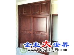 长沙全屋定制实木家具 实木衣柜 储物柜订制现场观看