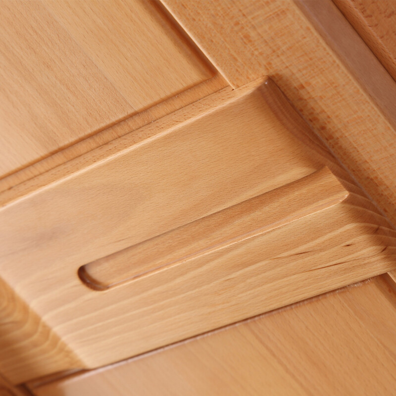 趣美 榉木衣柜 实木衣柜 现代衣橱 二门衣柜 两门衣柜 拉门衣柜 中式 立柜 榉木衣柜 百分百全实木 百城免费送货安装