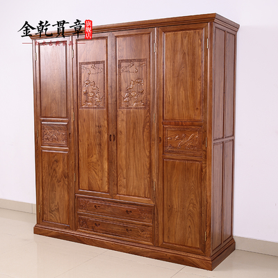 品味古典韵味 金乾贯章红木家具明清古典实木衣橱JQGZ089-SH