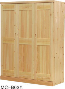 实木衣柜松木儿童两门三门衣橱储物柜 田园风格与实用功能的完美结合